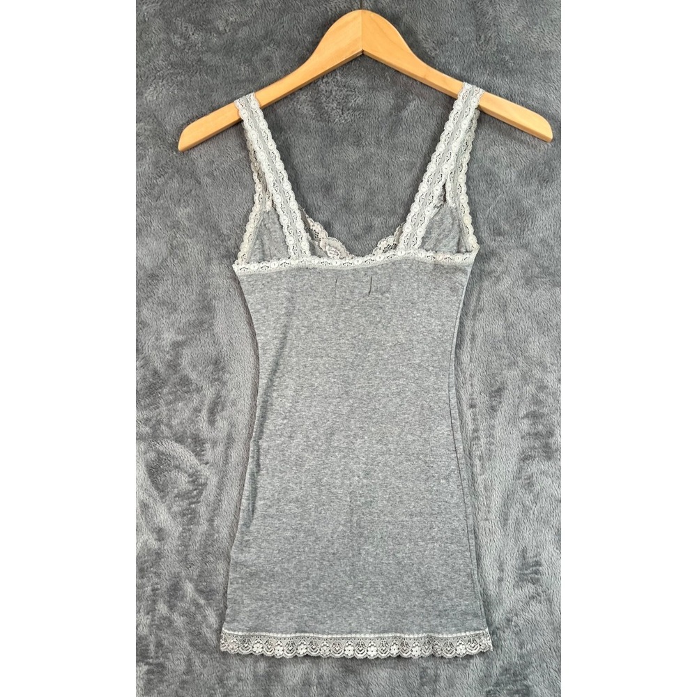 Hollister Y2K Cami Lace Straps Trim Womens XS Bella Tank Top Babydoll Coquette - Picture 2 of 8